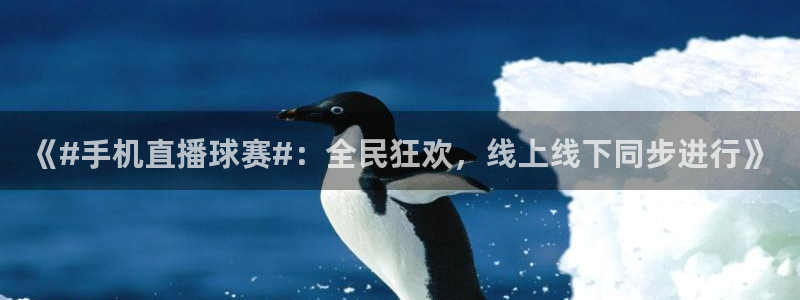  《#手机直播球赛#：全民狂欢，线上线下同步进行》