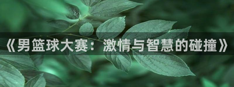  emc易倍官网首页进入：《男篮球大赛：激情与智慧的碰撞》